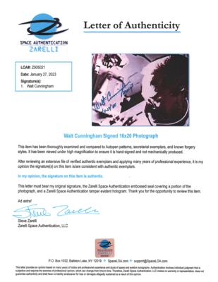 Lot #9192 Walt Cunningham Oversized Signed Photograph - Image 3