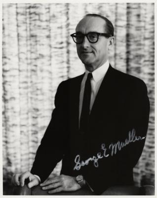 Lot #9701 George Mueller Signed Photograph - Image 1