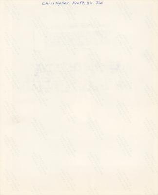 Lot #9703 Christopher Kraft Signed Photograph - Image 2