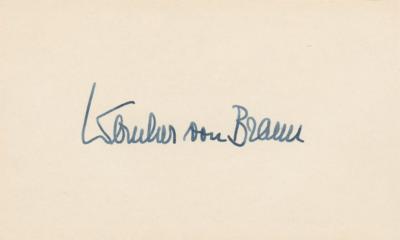 Lot #9690 Wernher von Braun Signature - Image 1