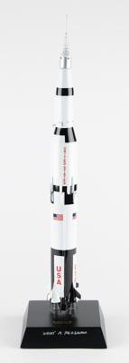 Lot #9501 Charlie Duke Signed Saturn V Rocket Model - Image 1
