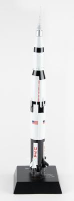 Lot #9379 Fred Haise Signed Saturn V Rocket Model - Image 1