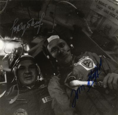 Lot #9754 Tom Stafford and Valery Kubasov Signed Photograph - Image 1