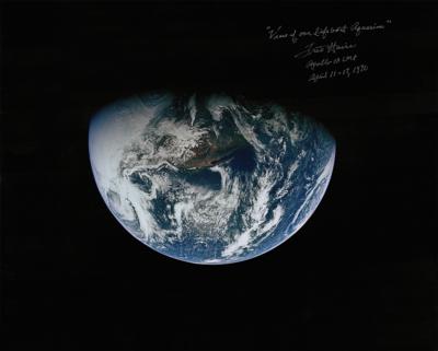 Lot #9402 Fred Haise Oversized Signed Photograph - Image 1