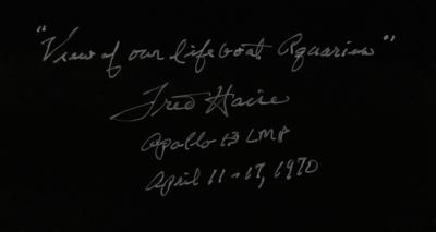 Lot #9402 Fred Haise Oversized Signed Photograph - Image 2