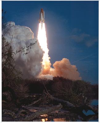 Lot #9790 Bruce McCandless Oversized Signed Photograph - Image 1