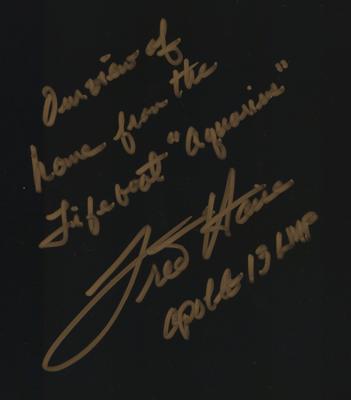 Lot #9405 Fred Haise Oversized Signed Photograph - Image 2