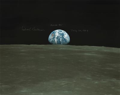 Lot #9286 Michael Collins Oversized Signed Photograph - Image 1