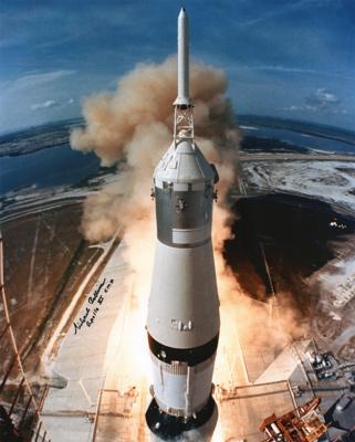 Lot #9288 Michael Collins Oversized Signed Photograph - Image 1