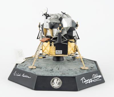 Lot #9274 Buzz Aldrin and Michael Collins Signed LM 'Eagle' Model - Image 1