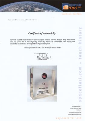Lot #9515 Apollo 16 Bungee Strap (Attested as Flown) - Image 4