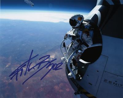 Lot #9042 Felix Baumgartner Signed Photograph and Brochure - Image 1