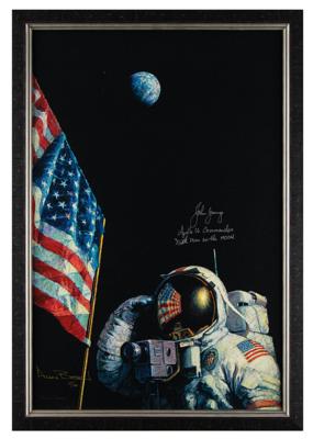 Lot #9579 John Young and Alan Bean Signed Limited Edition Giclee Print - Image 1