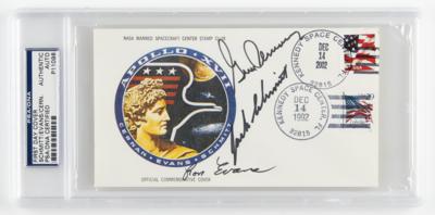 Lot #9545 Apollo 17 Signed Anniversary Cover - Image 1