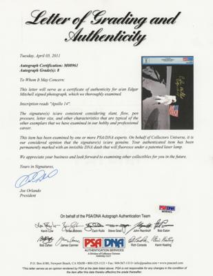 Lot #9435 Edgar Mitchell Signed Photograph - PSA NM-MT 8 - Image 2