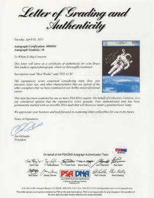 Lot #9792 Bruce McCandless Signed Photograph - PSA GEM MINT 10 - Image 2