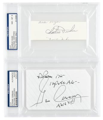 Lot #9588 Moonwalkers: Gene Cernan and Charlie Duke Signatures - Image 1