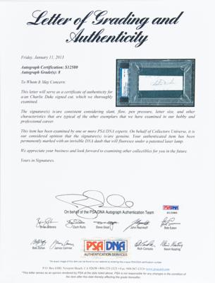 Lot #9588 Moonwalkers: Gene Cernan and Charlie Duke Signatures - Image 2