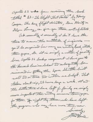 Lot #9410 Fred Haise Autograph Letter Signed - Image 2