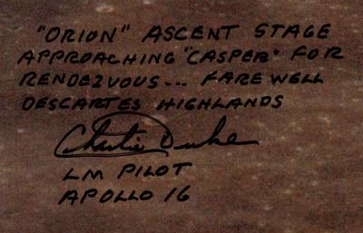 Lot #9519 Charlie Duke Oversized Signed Photograph - Image 2