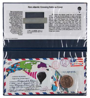 Lot #9046 First Atlantic Balloon Crossing (3) Flown Items - Image 4