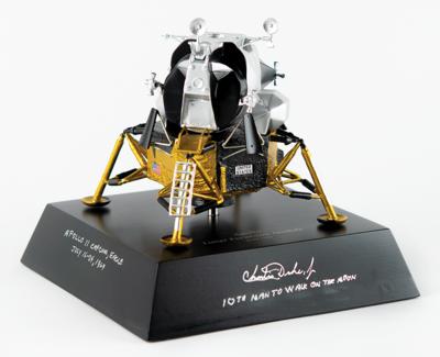 Lot #9506 Charlie Duke Signed Apollo Lunar Module Model - Image 1