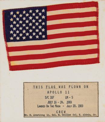 Lot #9262 Apollo 11 Flown Flag and Crew-Signed Cover - Image 2