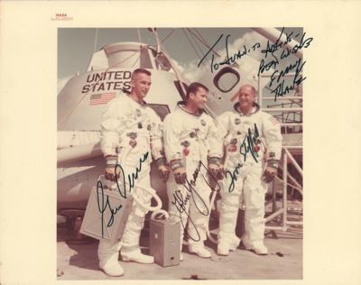 Lot #9248 Apollo 10 Signed Photograph - Image 1