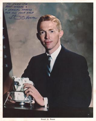 Lot #9442 Stuart A. Roosa Signed Photograph - Image 1