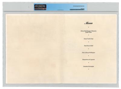 Lot #9011 Neil Armstrong's Omega Apollo Astronaut Appreciation Dinner Menu - Image 3