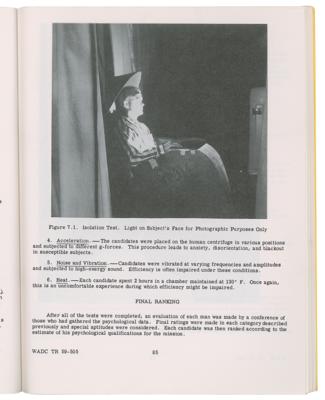 Lot #9082 Scott Carpenter's Project Mercury Candidate Evaluation Booklet - Image 6