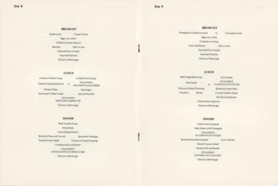 Lot #9331 Apollo 11 Lunar Receiving Lab Menu Booklet - Image 2