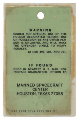 Lot #9243 Sy Liebergot's Apollo 9 Mission Badge - Image 2