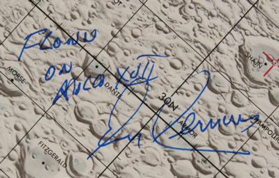 Lot #9528 Gene Cernan's Apollo 17 Flown Lunar Contingency Chart - Image 1