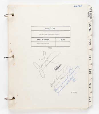 Lot #9375 James Lovell's Apollo 13 Training-Used LM Malfunction Procedures Book - Image 1