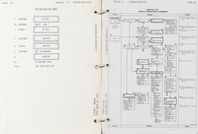 Lot #9375 James Lovell's Apollo 13 Training-Used LM Malfunction Procedures Book - Image 3