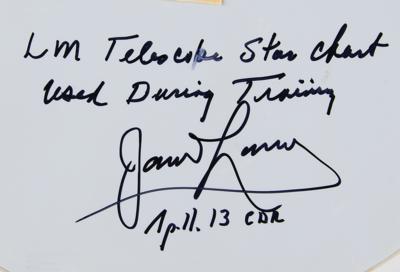 Lot #9377 James Lovell's Apollo 13 Training-Used LM Star Chart - Image 2
