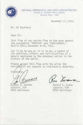 Lot #9530 Apollo 17 Lunar Surface Flown Flag - Image 2