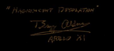 Lot #9268 Buzz Aldrin Panoramic Signed Photograph - Image 1