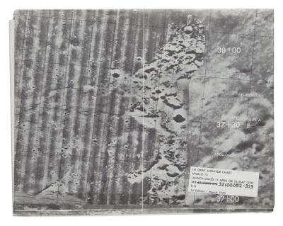 Lot #9378 Fred Haise's Training-Used Apollo 13 LM Orbit Monitor Chart - Image 1
