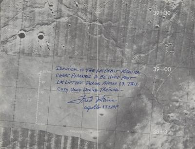 Lot #9378 Fred Haise's Training-Used Apollo 13 LM Orbit Monitor Chart - Image 4