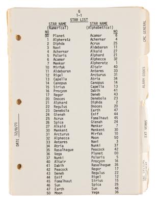 Lot #9508 Fred Haise's Training-Used Apollo 16 CSM G&C Checklist - Image 3