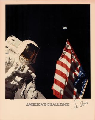 Lot #9565 Gene Cernan Signed Photograph - Image 1