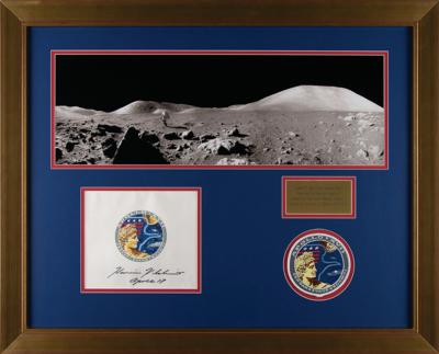 Lot #9538 Harrison Schmitt's Apollo 17 Flown Beta Cloth - Image 1