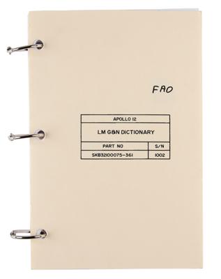 Lot #9368 Apollo 12 FAO 'LM G&N Dictionary' Copy - Image 1
