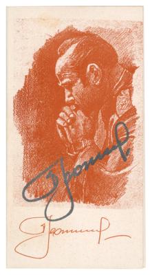 Lot #9930 Alexei Leonov Signed 60th Birthday Invitation - Image 1