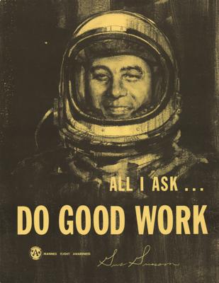 Lot #9174 Gus Grissom 'Manned Flight Awareness'