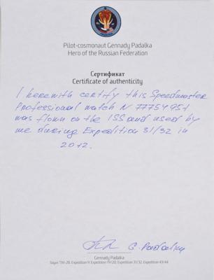Lot #9005 ISS Expedition 31/32: Gennady Padalka's Flown Omega Speedmaster Pro - Image 9