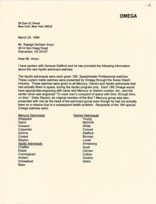 Lot #9001 Gus Grissom 18K Gold Omega Speedmaster Professional 1969 Apollo 11 Commemorative Watch - Image 13