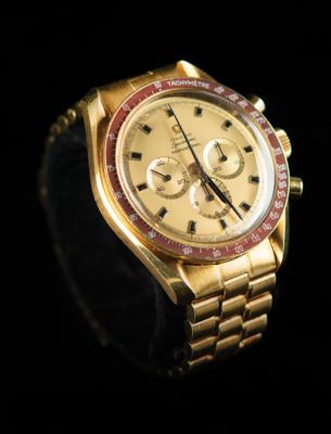 Lot #9001 Gus Grissom 18K Gold Omega Speedmaster Professional 1969 Apollo 11 Commemorative Watch - Image 1